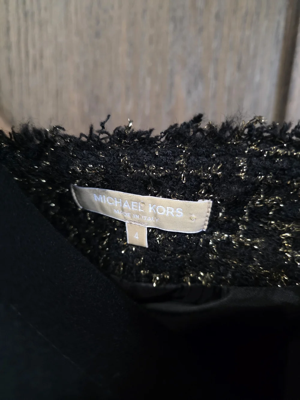 Michael Kors Collection Black Tweed Blazer - Picture 3 of 4